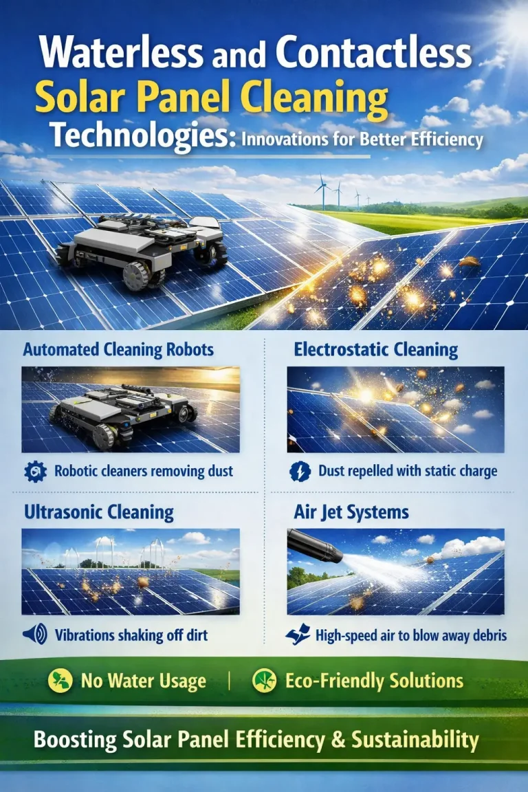 Waterless Cleaning of Solar Panels